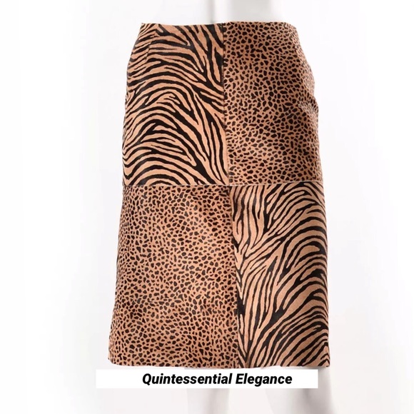 ESCADA Calf Hair Pencil Skirt - NWOT - Picture 5 of 6